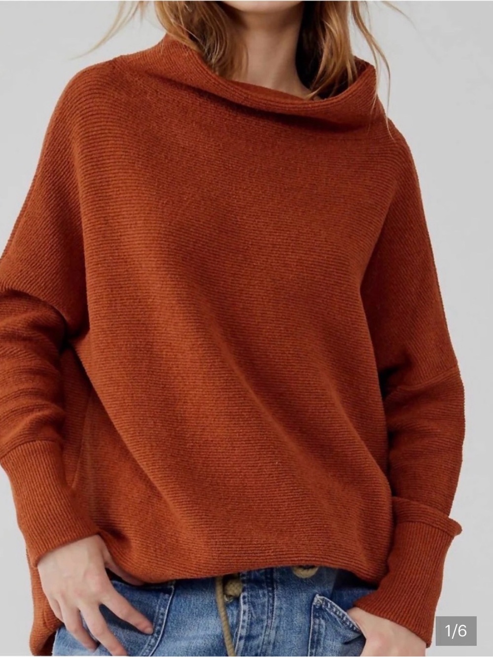 Free People Ottoman Slouchy Tunic in Sienna